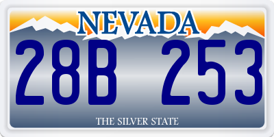 NV license plate 28B253