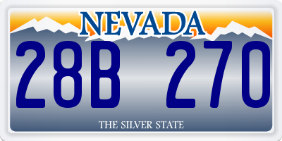 NV license plate 28B270