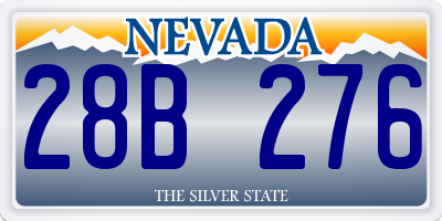 NV license plate 28B276