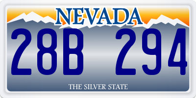 NV license plate 28B294