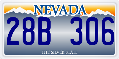 NV license plate 28B306