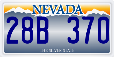 NV license plate 28B370