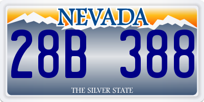 NV license plate 28B388