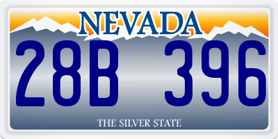 NV license plate 28B396