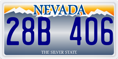 NV license plate 28B406