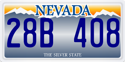 NV license plate 28B408