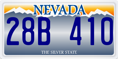 NV license plate 28B410