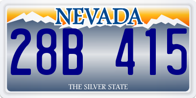 NV license plate 28B415