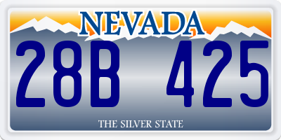 NV license plate 28B425