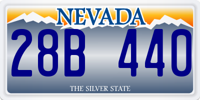 NV license plate 28B440