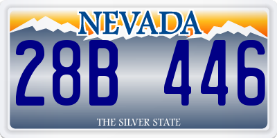 NV license plate 28B446