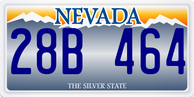 NV license plate 28B464