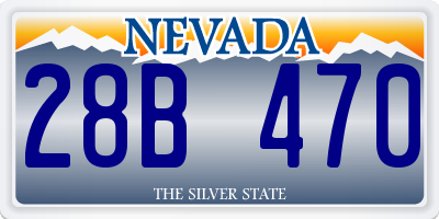 NV license plate 28B470