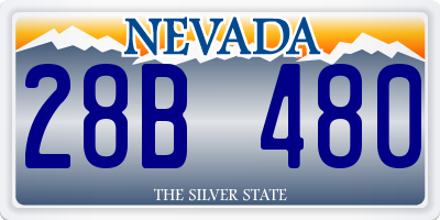 NV license plate 28B480