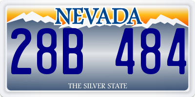 NV license plate 28B484