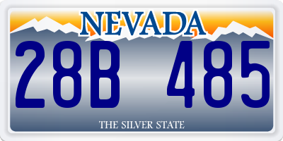 NV license plate 28B485