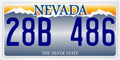 NV license plate 28B486