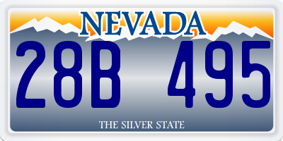 NV license plate 28B495