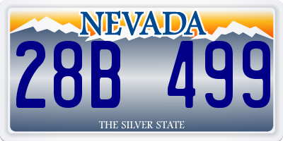 NV license plate 28B499