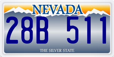 NV license plate 28B511