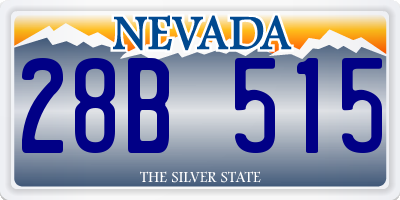NV license plate 28B515