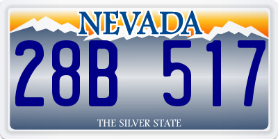 NV license plate 28B517
