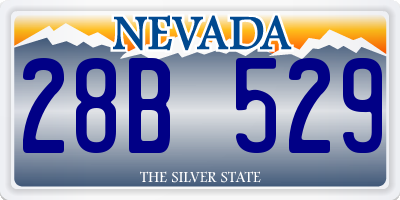 NV license plate 28B529