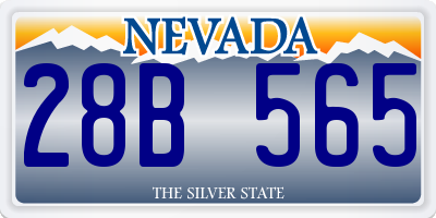 NV license plate 28B565