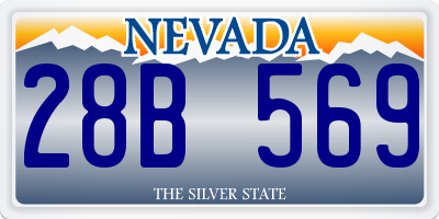 NV license plate 28B569