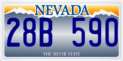 NV license plate 28B590