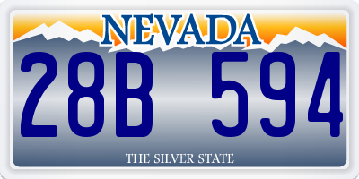 NV license plate 28B594