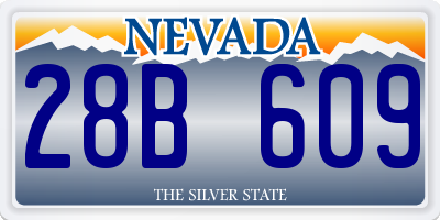 NV license plate 28B609