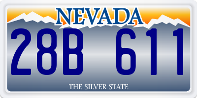 NV license plate 28B611