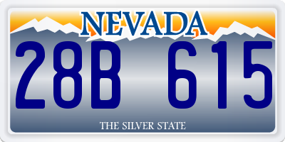 NV license plate 28B615