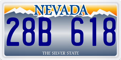 NV license plate 28B618