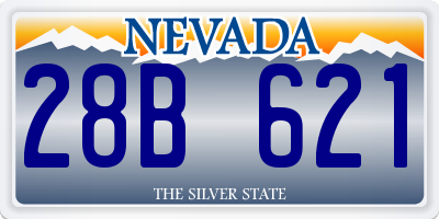 NV license plate 28B621