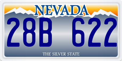 NV license plate 28B622
