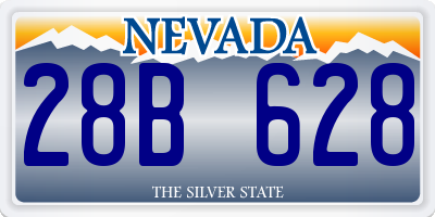 NV license plate 28B628
