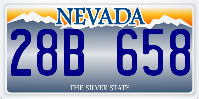 NV license plate 28B658