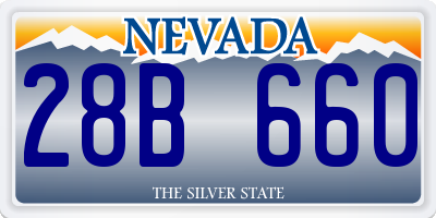 NV license plate 28B660