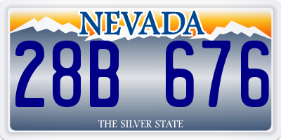 NV license plate 28B676