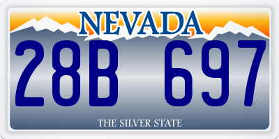 NV license plate 28B697