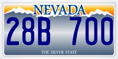 NV license plate 28B700