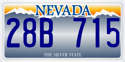 NV license plate 28B715