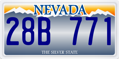 NV license plate 28B771