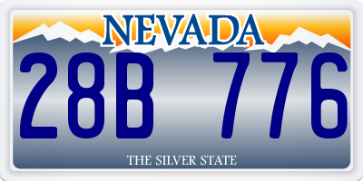NV license plate 28B776