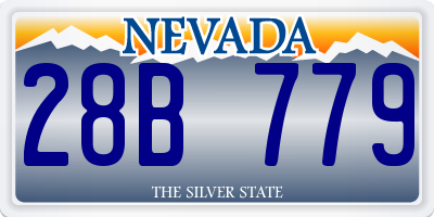 NV license plate 28B779