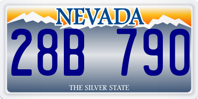 NV license plate 28B790