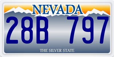 NV license plate 28B797