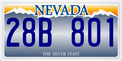 NV license plate 28B801